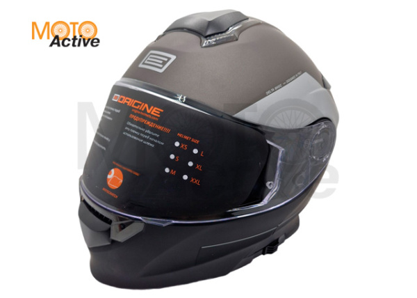 Шлем (модуляр) Origine DELTA Virgin, титановый/черный матовый